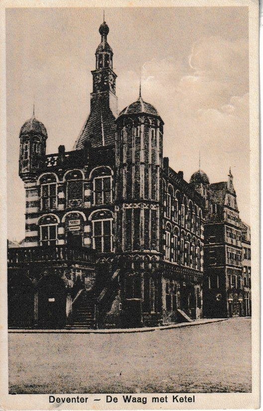 DEVENTER - 1932 - De WAAG met KETEL, Verzamelen, Ophalen of Verzenden, 1920 tot 1940, Gelopen, Overijssel