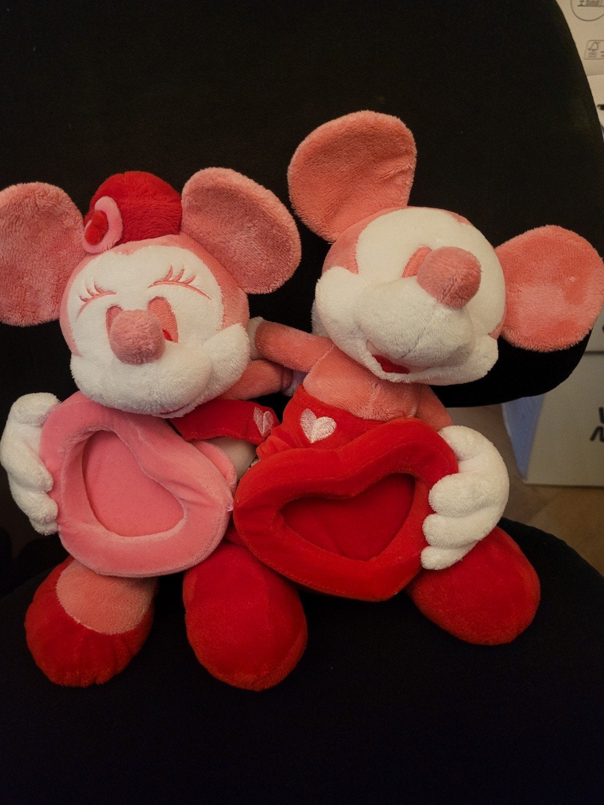 Mickey en Minnie Mouse knuffel fotolijstjes met hartjes, Kinderen en Baby's, Speelgoed | Knuffels en Pluche, Muis, Disney, Disney