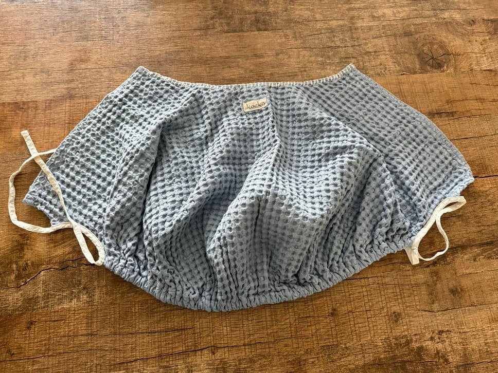 Koeka hoes voor Maxi-Cosi - Wafelstof lichtblauw, Ophalen of Verzenden, Zo goed als nieuw, Maxi-Cosi