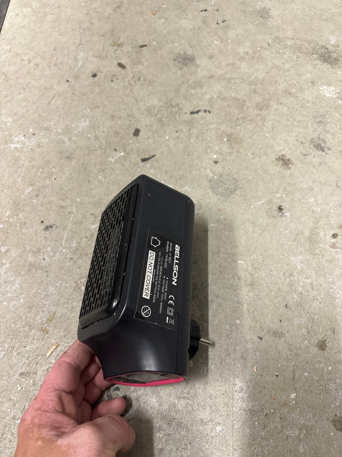 Bellson Mini Stekker Kachel - Compacte Elektrische Verwarmin, Gebruikt, Minder dan 30 cm, Kachel, Minder dan 60 cm