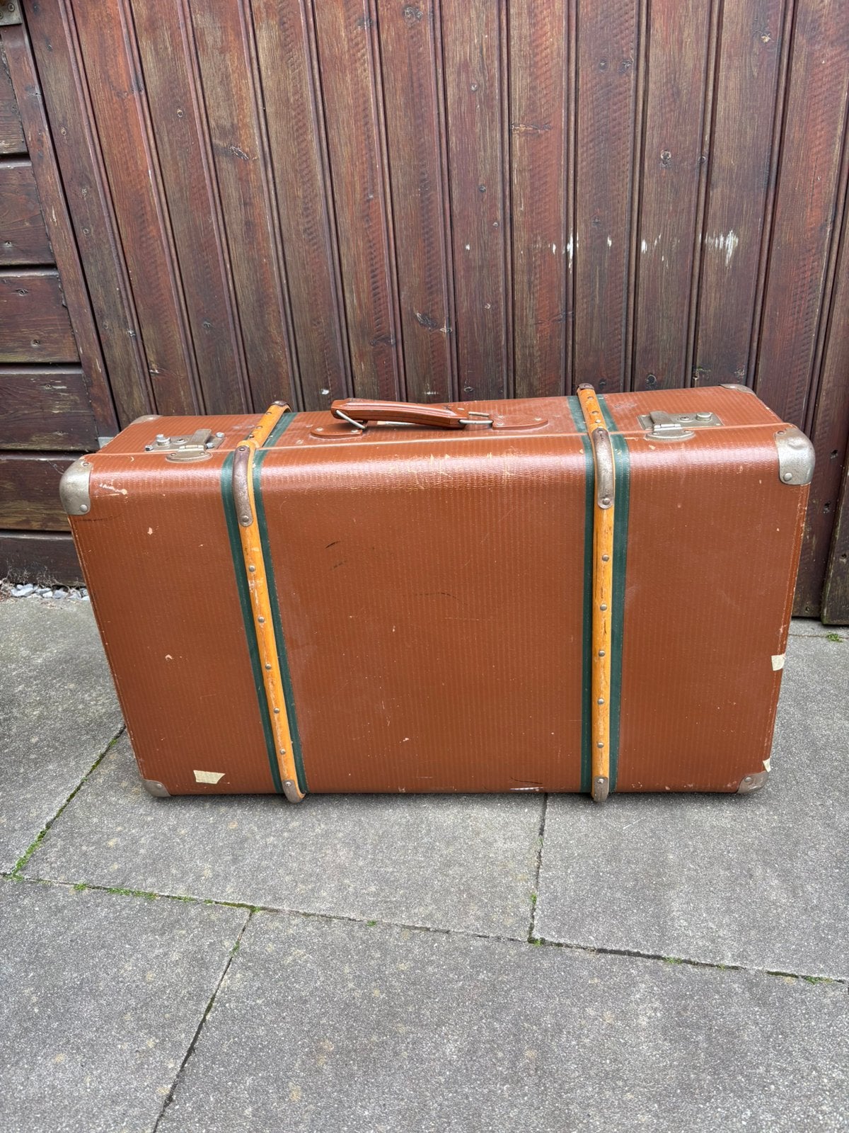 Vintage retro koffer, Motoren, Ophalen, Gebruikt