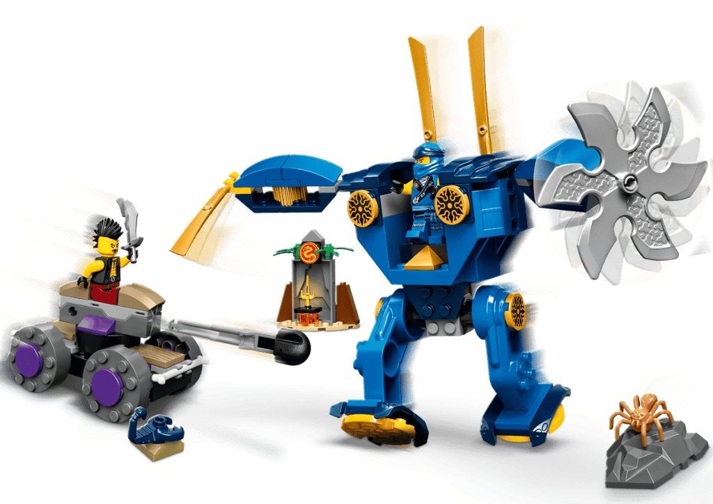 Lego Ninjago 71740 Jay's Electro Mecha, Lego, Ophalen of Verzenden, Zo goed als nieuw, Inclusief instructies