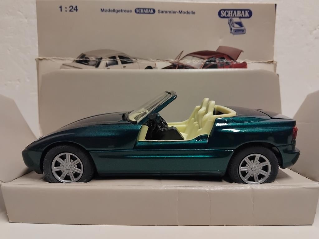 Schabak & Revell 1:24 BMW M1 Roadster zwart & groen, Ophalen of Verzenden, Gebruikt, Auto, Revell