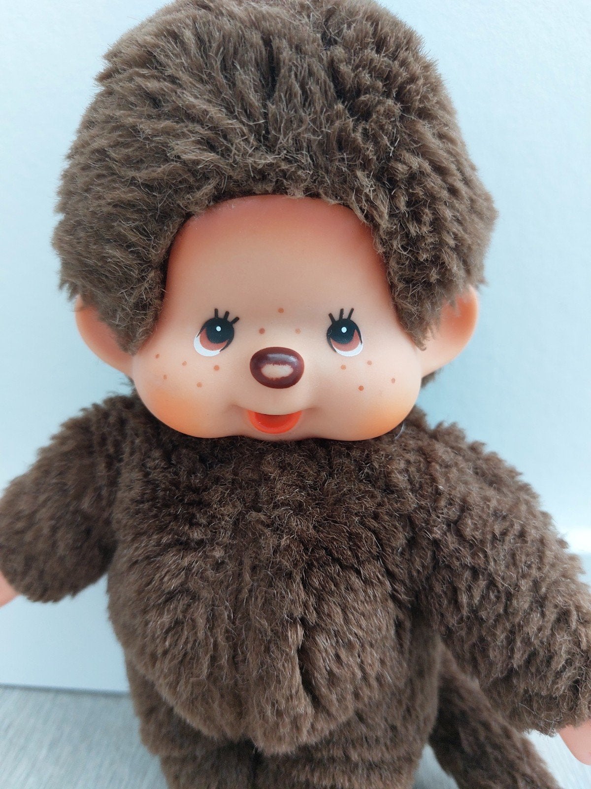 Knuffel vintage speen fopspeen aap Monchhichi L2059, Ophalen of Verzenden, Beer