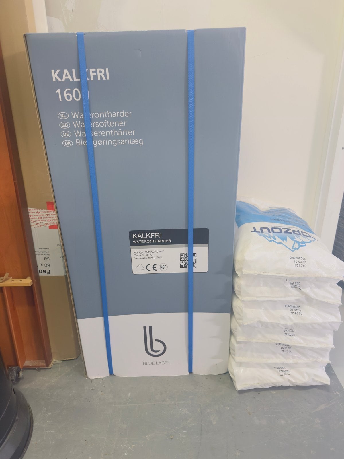 KALKFRI 1600 Waterontharder en zouttabletten, Ophalen, Nieuw, Waterontharder met zout