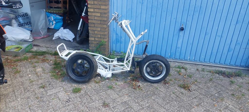 Dragster frame,vork en wielen, Ophalen of Verzenden, Zo goed als nieuw, Frame, Piaggio