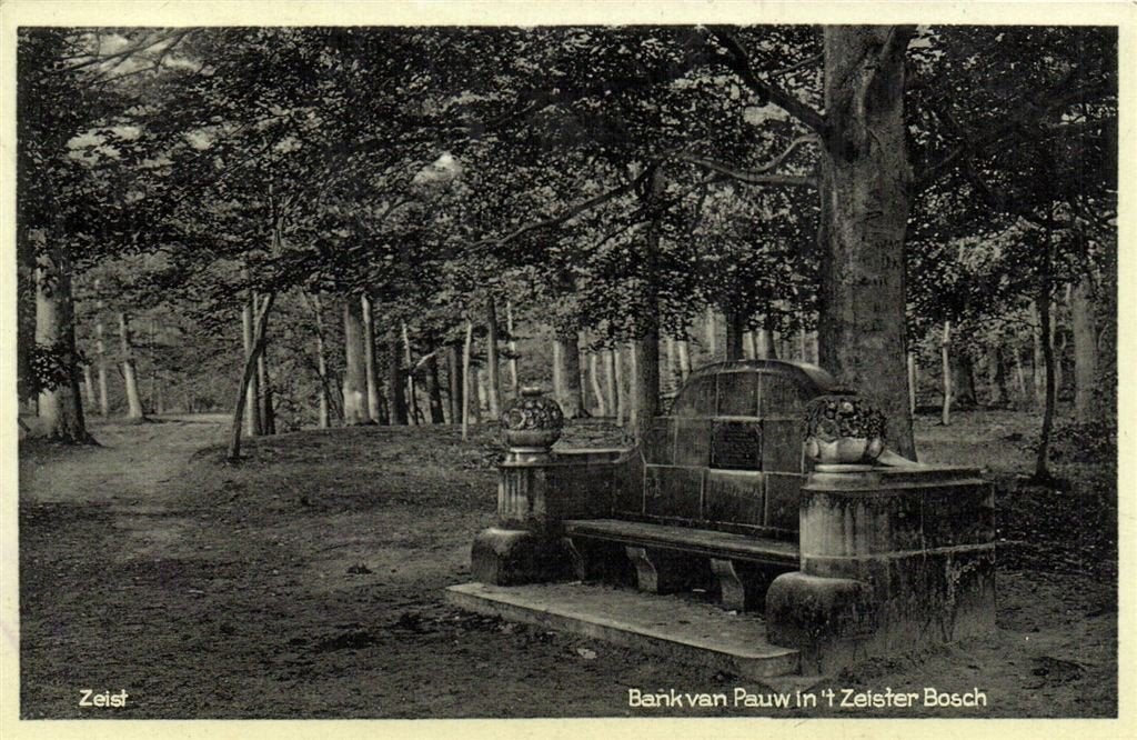 Zeist - Bank van Pauw in t Zeister Bosch - 1932 gelopen, Ophalen of Verzenden, 1920 tot 1940, Gelopen, Utrecht