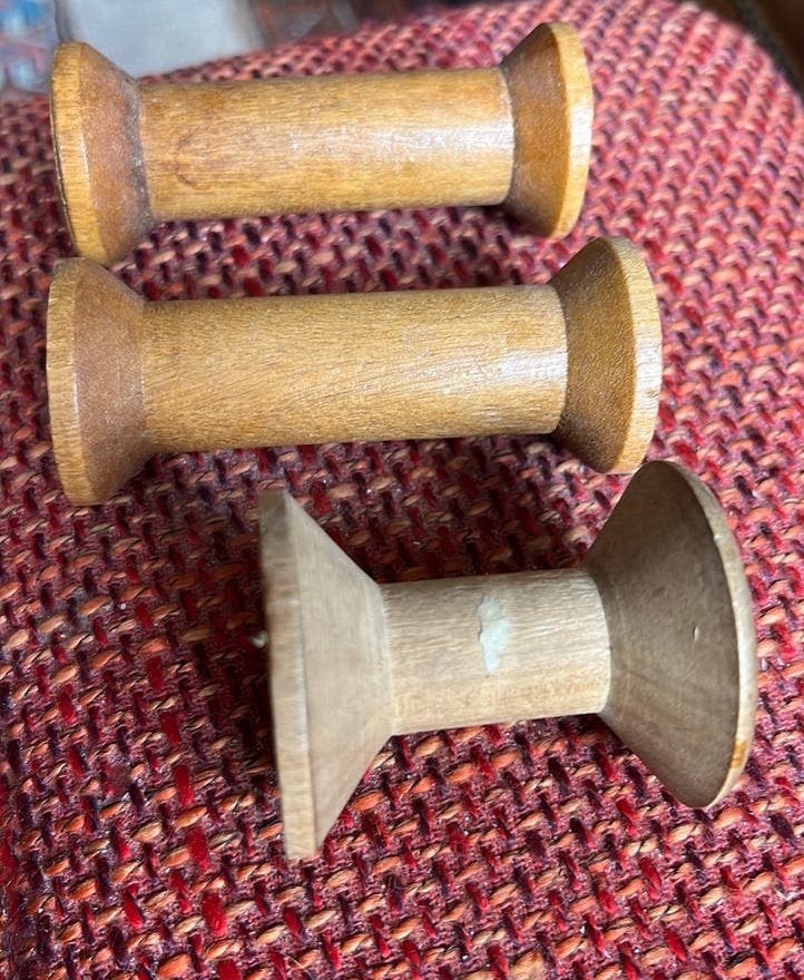 3 Oude Houten Klosjes, Antiek en Kunst, Curiosa en Brocante, Ophalen of Verzenden