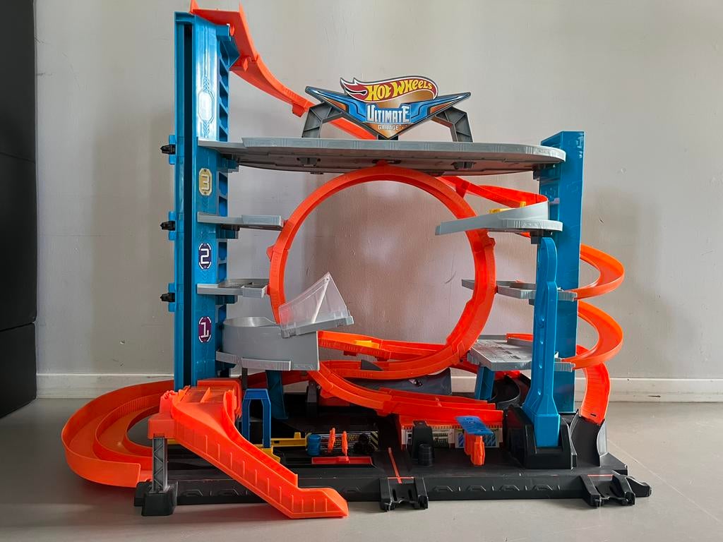 Hot wheels ultimate garage haai, Ophalen, Hot Wheels, Racebaan, Gebruikt