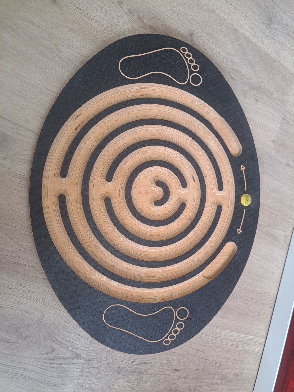 Erzi balansbord met doolhof en 4 knikkers, Ophalen of Verzenden, Gebruikt, Ontdekken