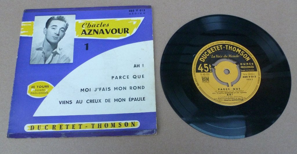 10x 45 toeren singles (veel EP-s) CHARLES AZNAVOUR, Cd's en Dvd's, Vinyl Singles, Wereldmuziek, 7 inch, Ophalen of Verzenden, Zo goed als nieuw