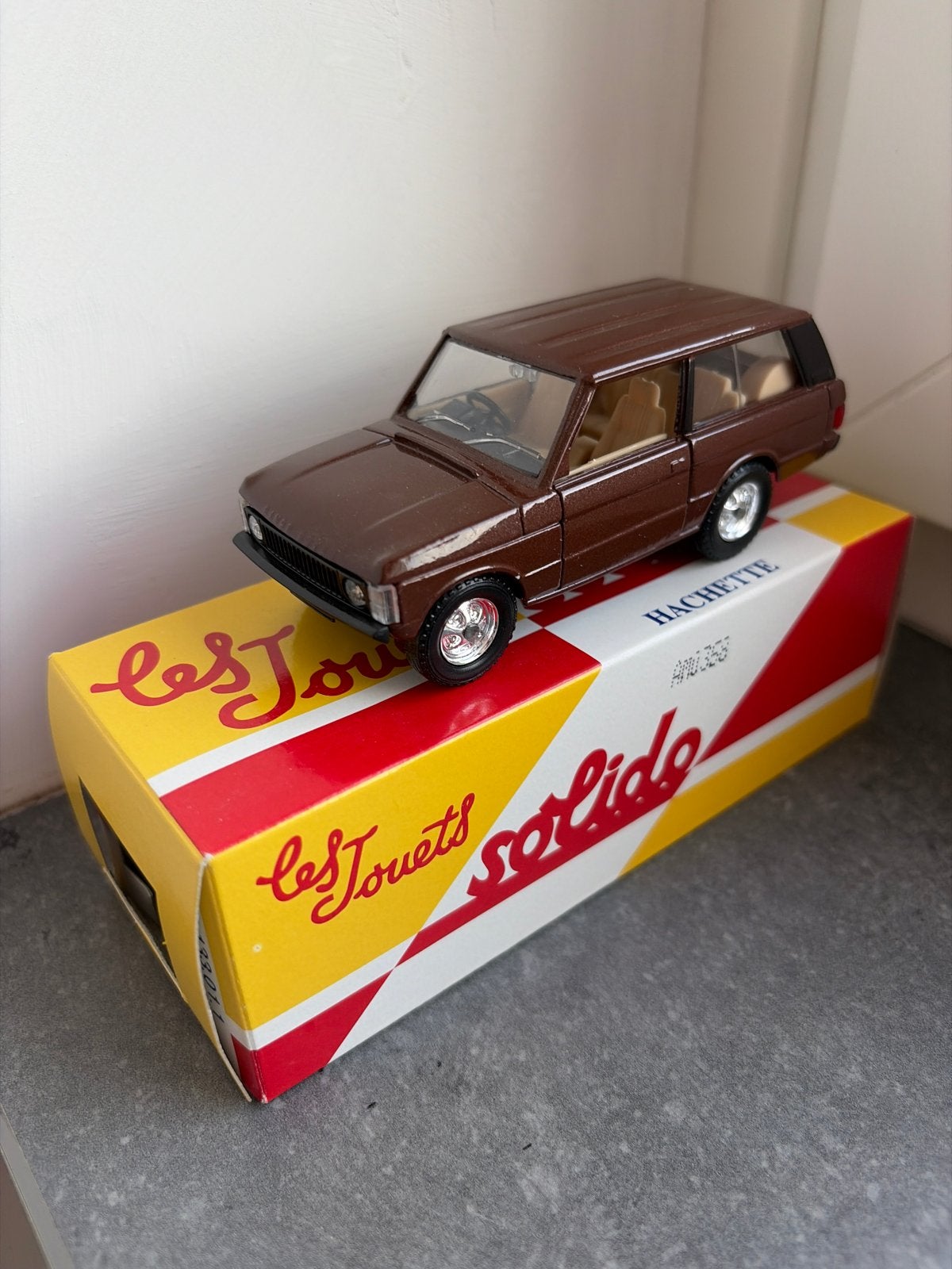 Solido Hachette Range Rover 1971 schaalmodel bruin, Hobby en Vrije tijd, Modelauto's | 1:43, Ophalen of Verzenden, Zo goed als nieuw