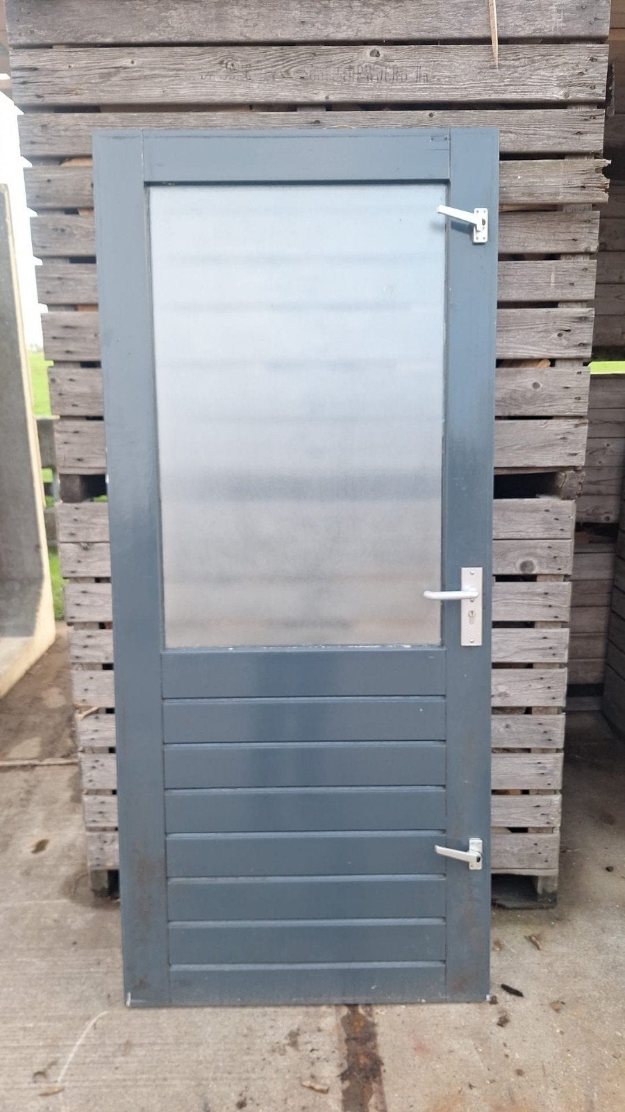 Achterdeur, Doe-het-zelf en Verbouw, Ophalen, Gebruikt, 80 tot 100 cm, 215 cm of meer