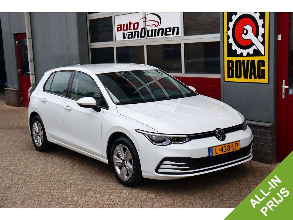 Volkswagen Golf 1.0 eTSI Life Business O.a: PDC, Camera, Sto, Adaptive Cruise Control, Gebruikt, Met garantie (alle), Alcantara