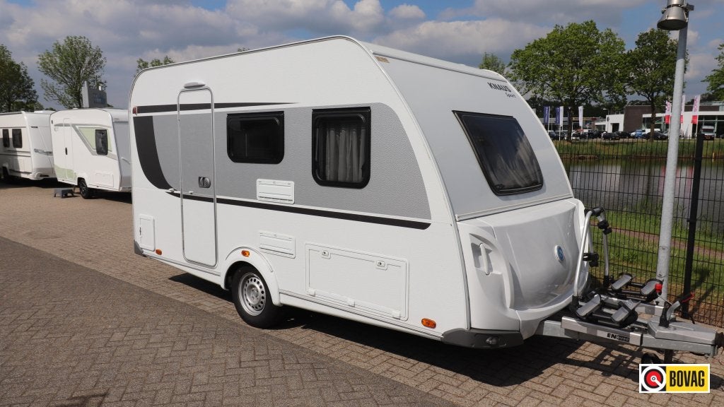 Knaus Sport 400 QD- Unico Verona - Fietsendrager., Caravans en Kamperen, Schokbreker, Bedrijf, Treinzit, 4 tot 5 meter