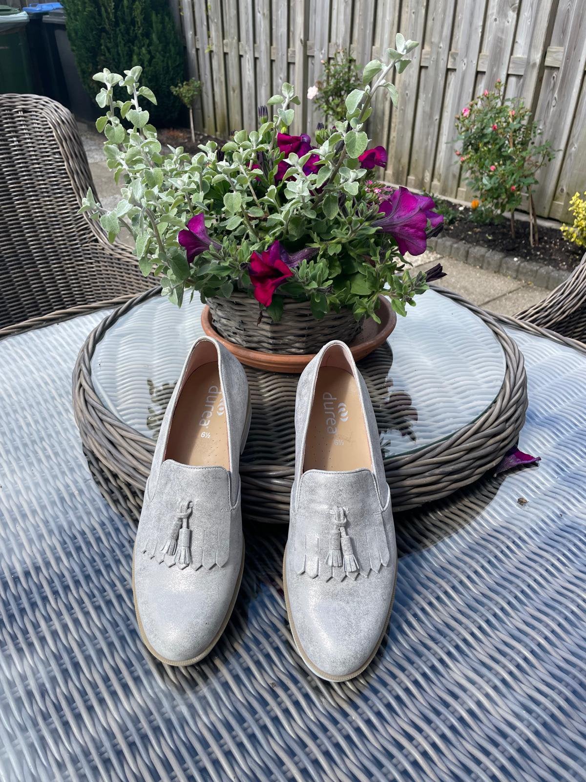 Durea dames schoenen, Kleding | Dames, Ophalen of Verzenden, Zo goed als nieuw, Grijs, Sneakers of Gympen