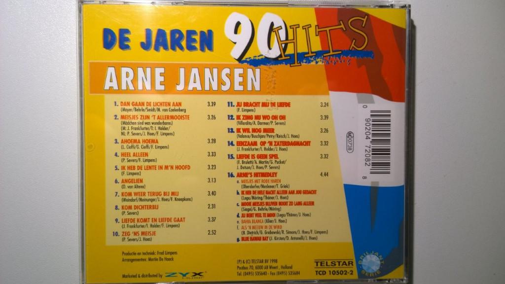 Arne Jansen - De Jaren 90 Hits, Ophalen of Verzenden, Zo goed als nieuw, Pop