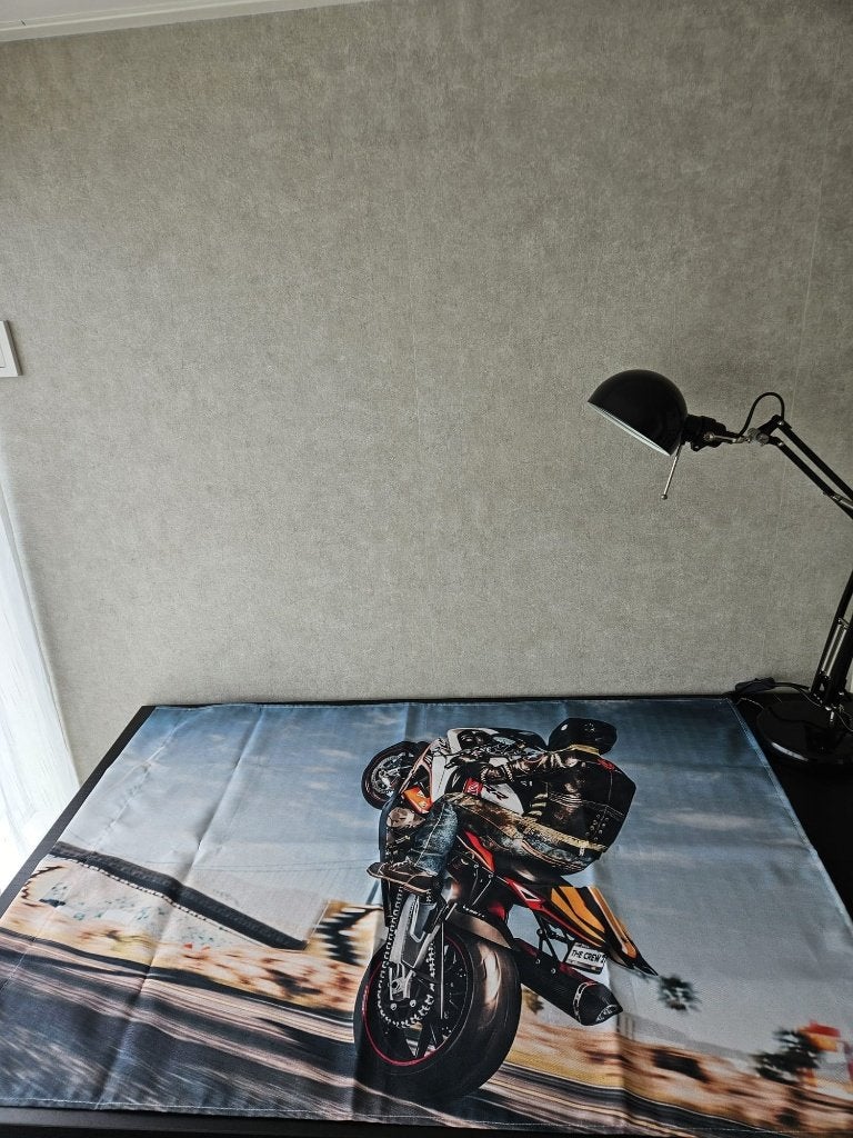 Motor Stunt Vlag / Wandkleed 100x70 cm, Ophalen of Verzenden, Nieuw