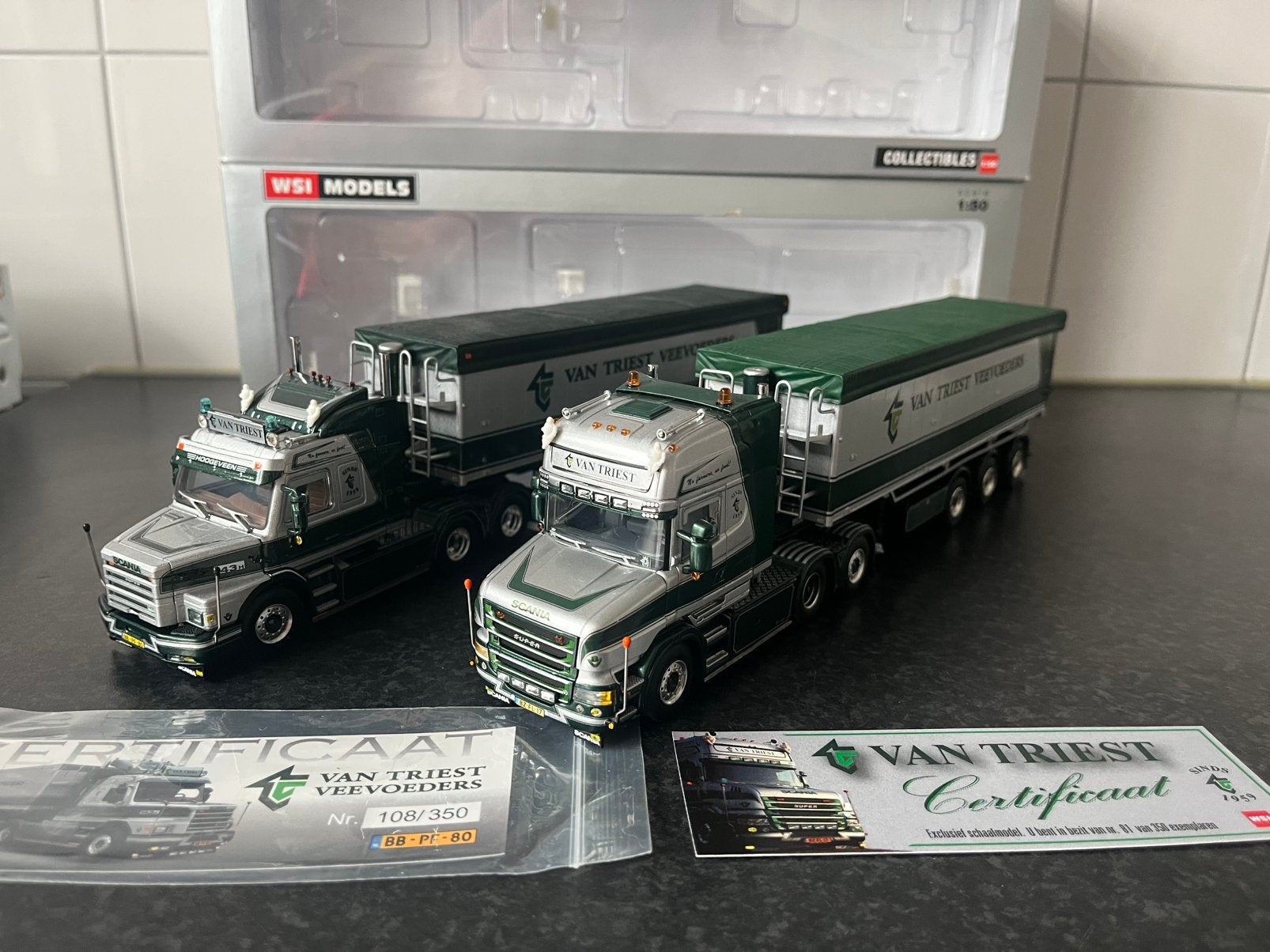 Wsi scania r en 143 torpedo van van triest, Ophalen of Verzenden, Nieuw, Bus of Vrachtwagen, Wsi