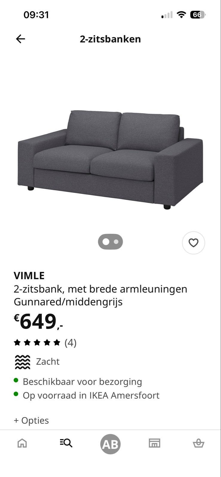 Hoes grijs voor de IKEA VIMLE 2-zitsbank, Huis en Inrichting, Banken | Bankstellen, Ophalen, Gebruikt, Tweepersoons, 75 tot 100 cm