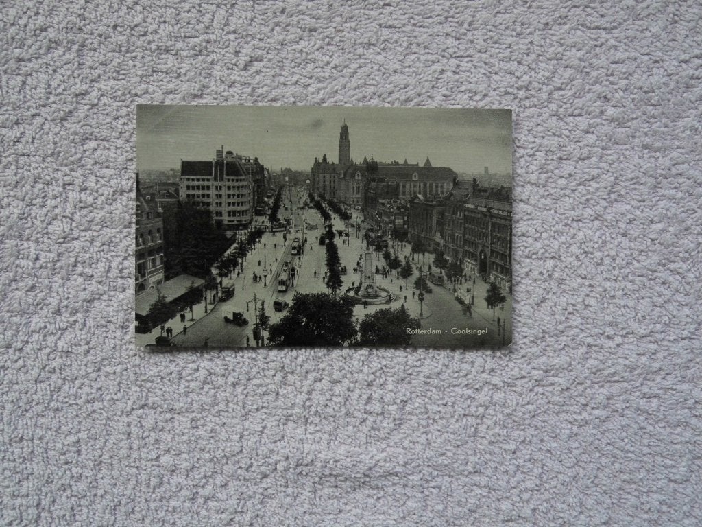 Ansichtkaart Rotterdam Coolsingel - Voor 1940, Ophalen of Verzenden, 1920 tot 1940, Ongelopen, Zuid-Holland