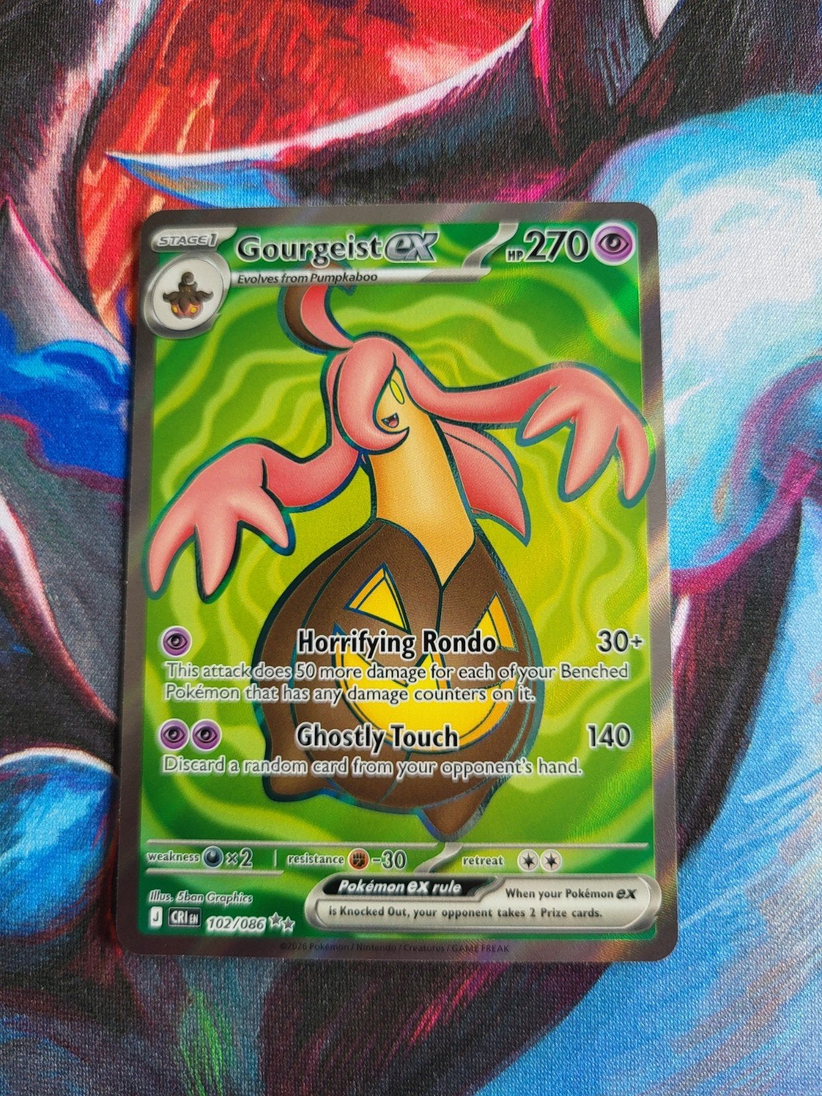Gourgeist EX - Crimson Invasion #102/086, Ophalen of Verzenden, Zo goed als nieuw