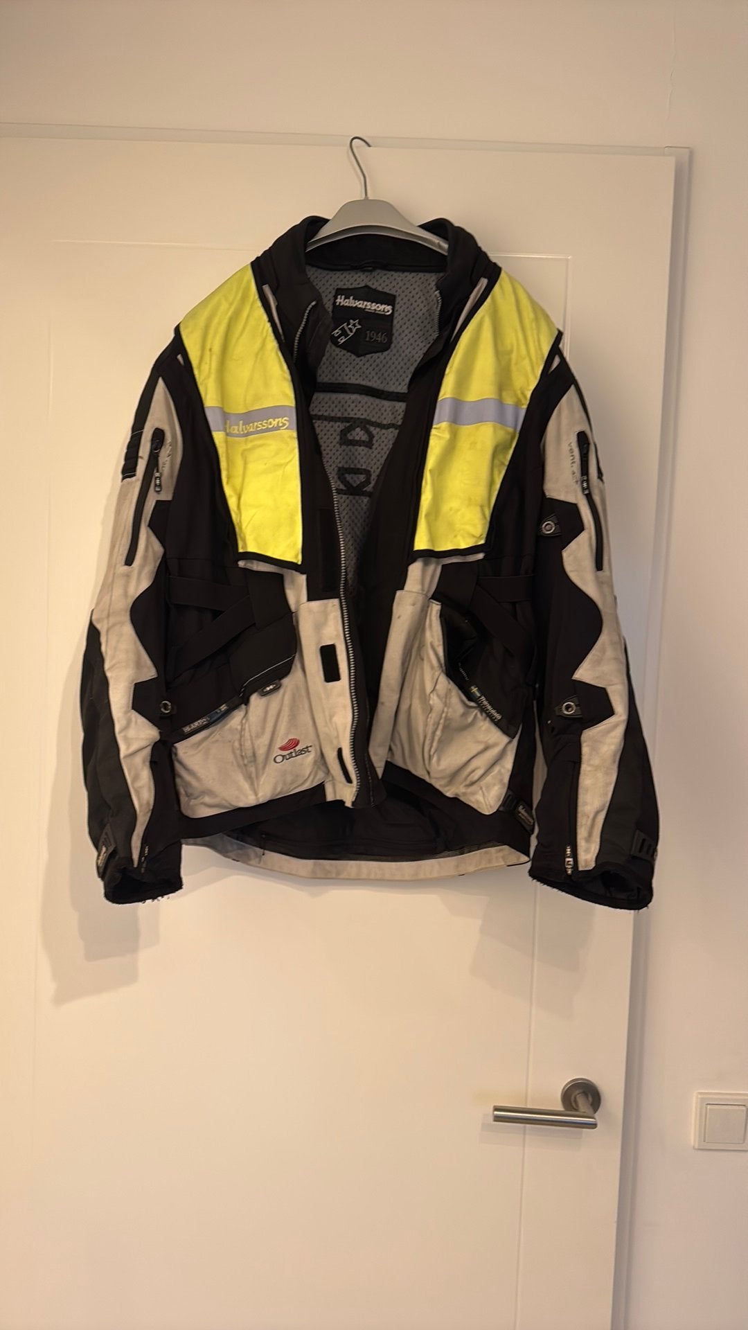Motorjas Halvarssons mt 56, Motoren, Kleding | Motorkleding, Ophalen of Verzenden, Tweedehands, Jas | textiel