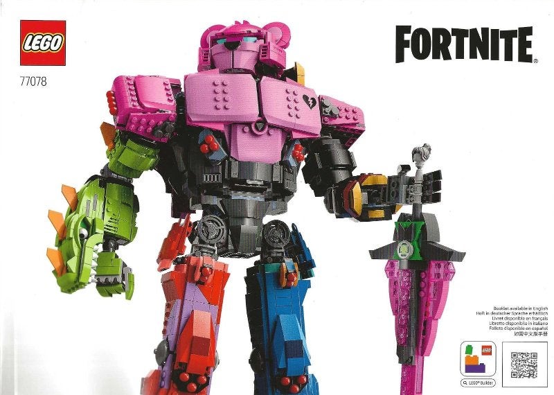 Lego | Fortnite |Mecha Team Leader | 77078, Lego, Overige thema's, Lego, Nieuw