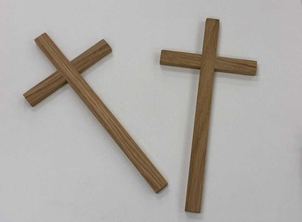 Eiken kruisje, Antiek en Kunst, Antiek | Religie, Ophalen of Verzenden