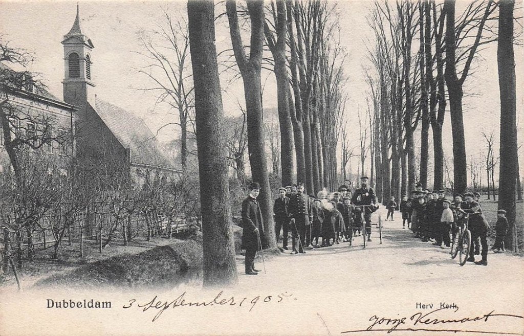 702-221-039 Dubbeldam Herv Kerk, Verzenden, Voor 1920, Zuid-Holland