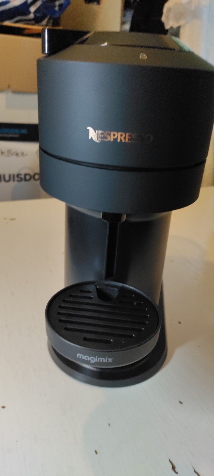 Nespresso Vertuo Next Magimix Koffiemachine Zwart, Koffiepads en cups, Koffiemachine, Ophalen of Verzenden, Zo goed als nieuw