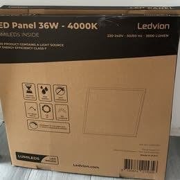 2x Ledvion LED Panel 36W – 4000K (Neutral White), Ophalen