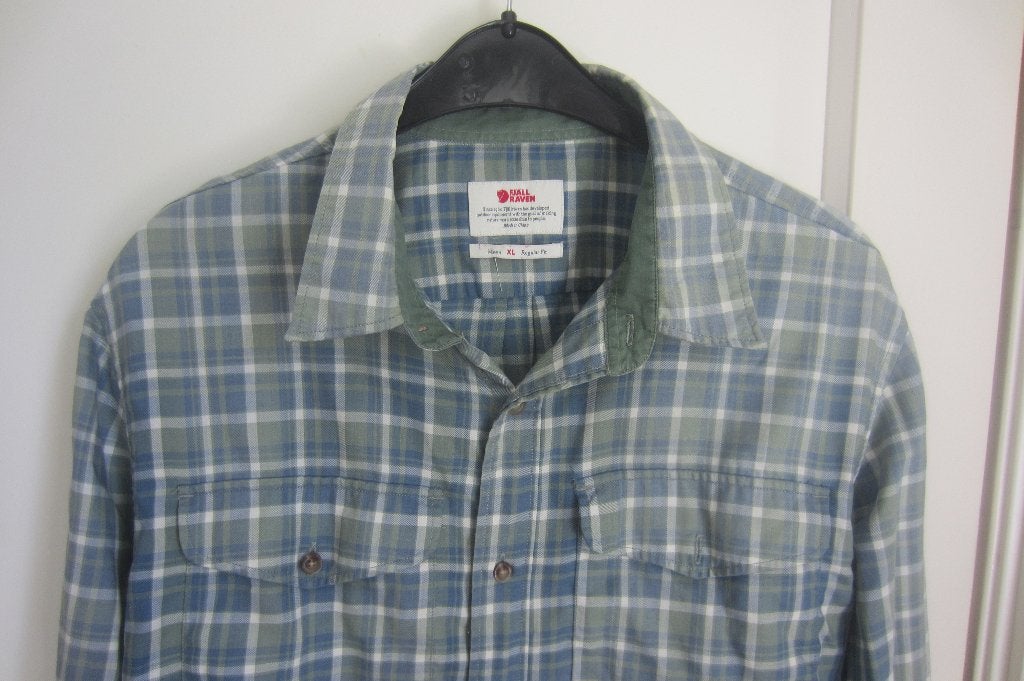 Fjallraven heren overhemd - maat L - XL, Ophalen of Verzenden, Halswijdte 41/42 (L), Gedragen, Fjällräven