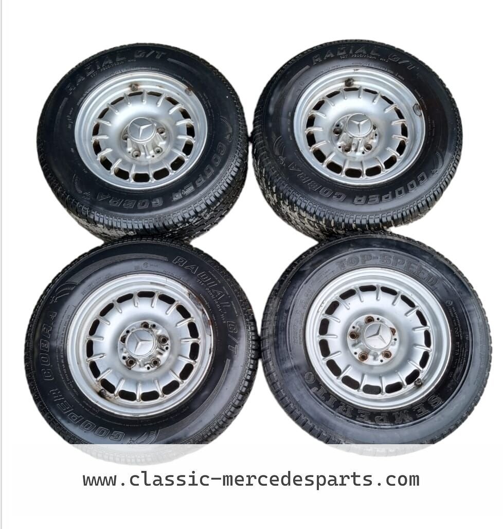Set van 5 originele lichtmetalen velgen Mercedes 280sel 300s, Gebruikt, -, -, Ophalen of Verzenden