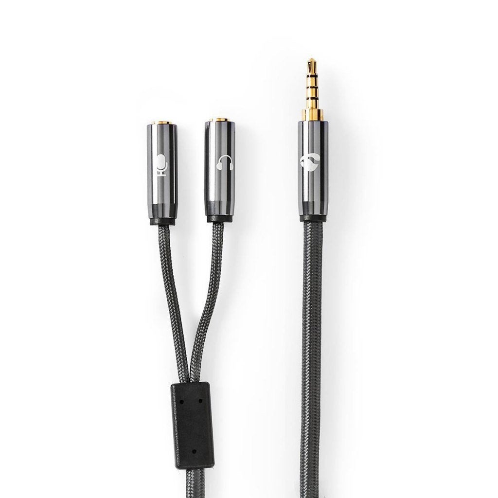 Nedis Premium 3,5mm jack audio splitter – 0,2 meter, Ophalen of Verzenden, Nieuw