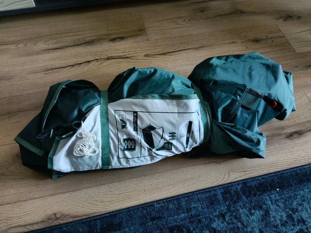 Decathlon Quechua Tent 100 - 3 persoons EEN KEER GEBRUIKT, Ophalen of Verzenden, Zo goed als nieuw, Tot en met 3