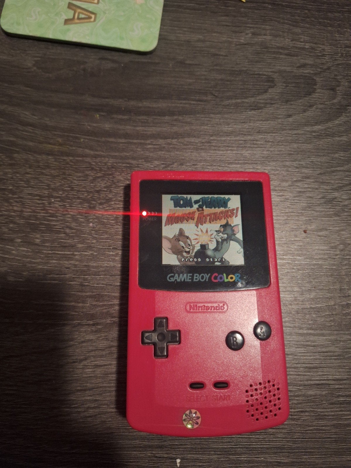 rode gameboy color(zonder spel), Spelcomputers en Games, Ophalen, Gebruikt, Game Boy Color