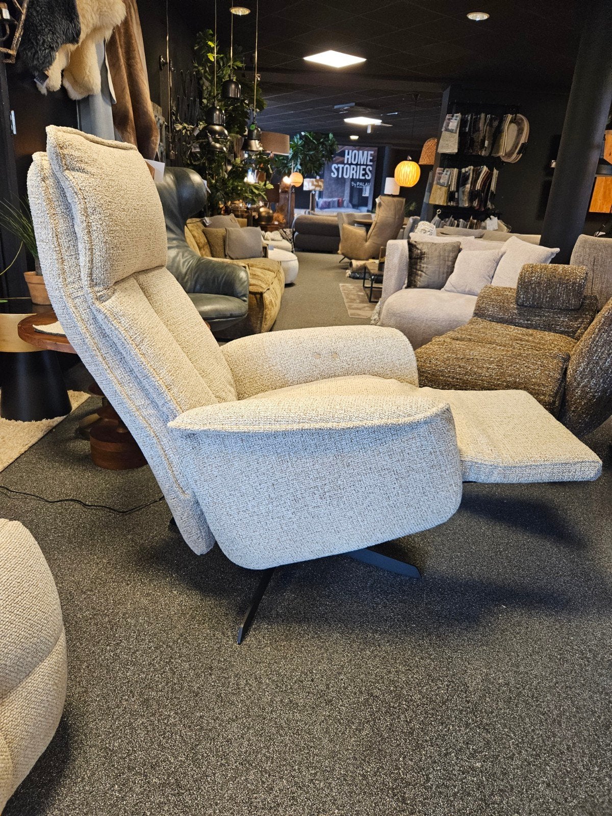 relaxfauteuil TEUN accu aktie, Huis en Inrichting, Fauteuils, Verzenden, Nieuw, Stof, 50 tot 75 cm