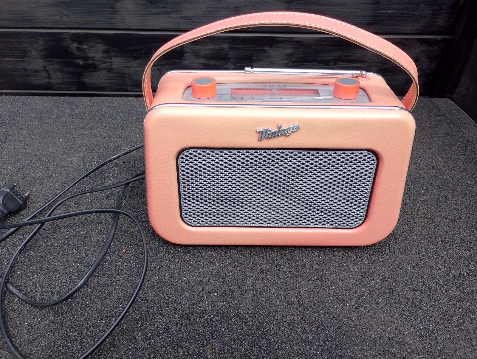 Roze vintage radio, Ophalen, Gebruikt