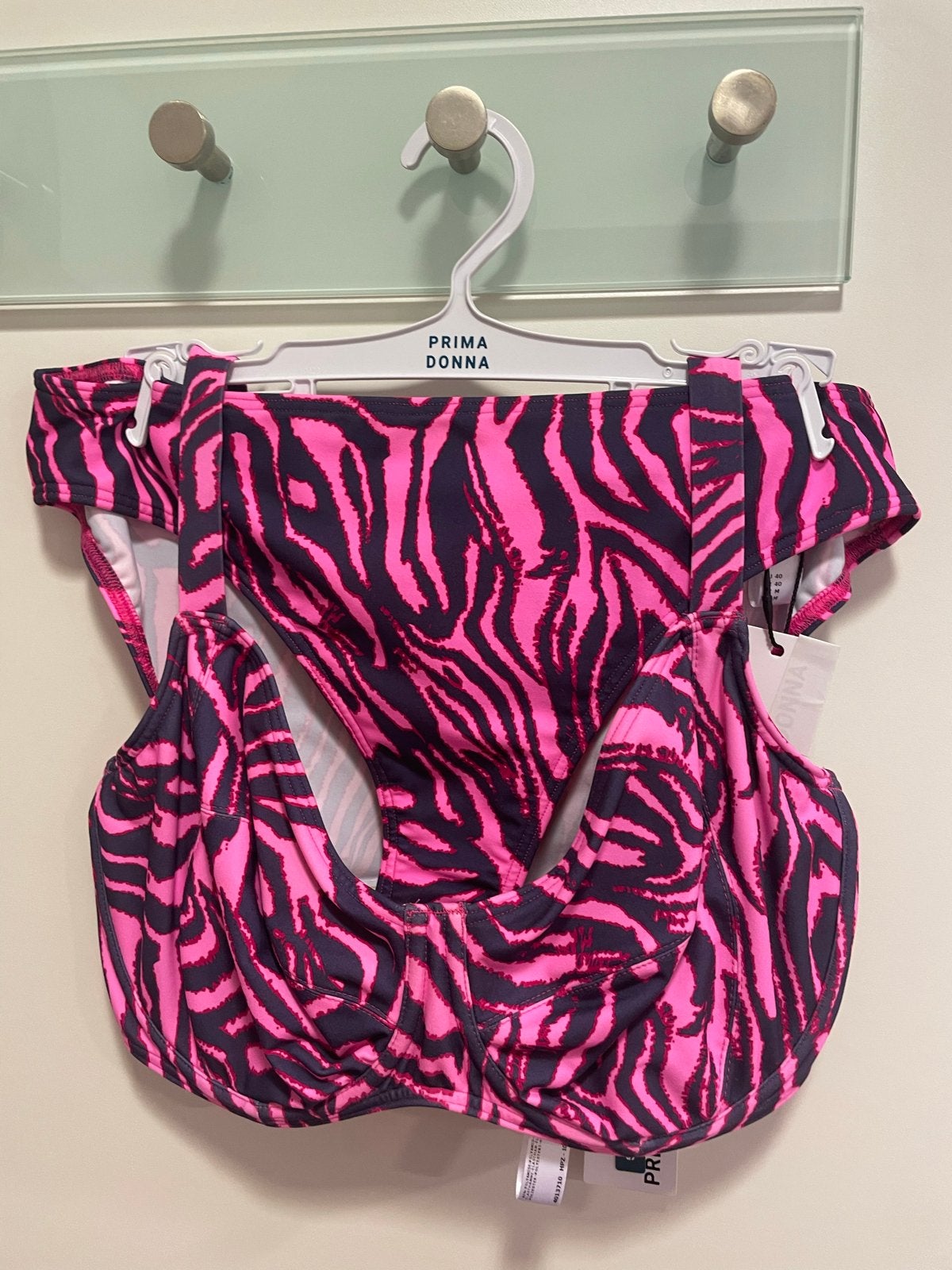 Prima Donna Bikini Set - Roze Zebraprint top 75F broekje 40, Kleding | Dames, Verzenden, Nieuw, Roze, Bikini