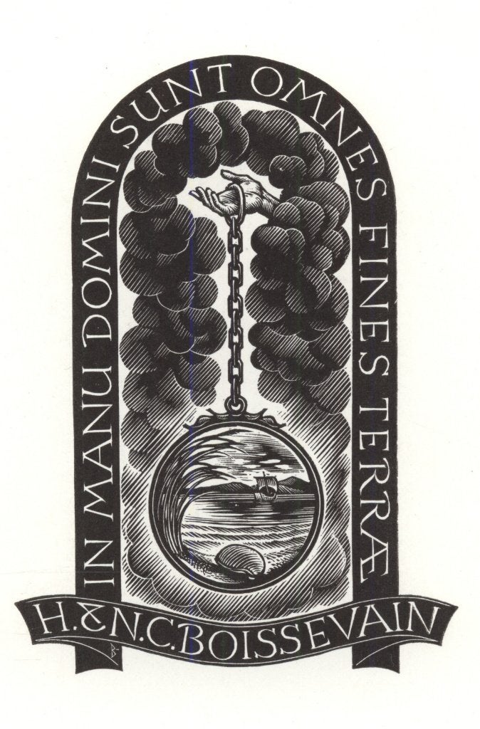 0186 Ex Libris Nederland : Nico Bulder, 1940, Antiek en Kunst, Verzenden, Ex libris
