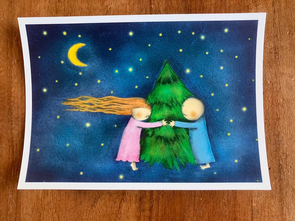 Kinderen en kerstboom. Natalia Tilszner., Ophalen of Verzenden, 1980 tot heden, Ongelopen, Kinderen
