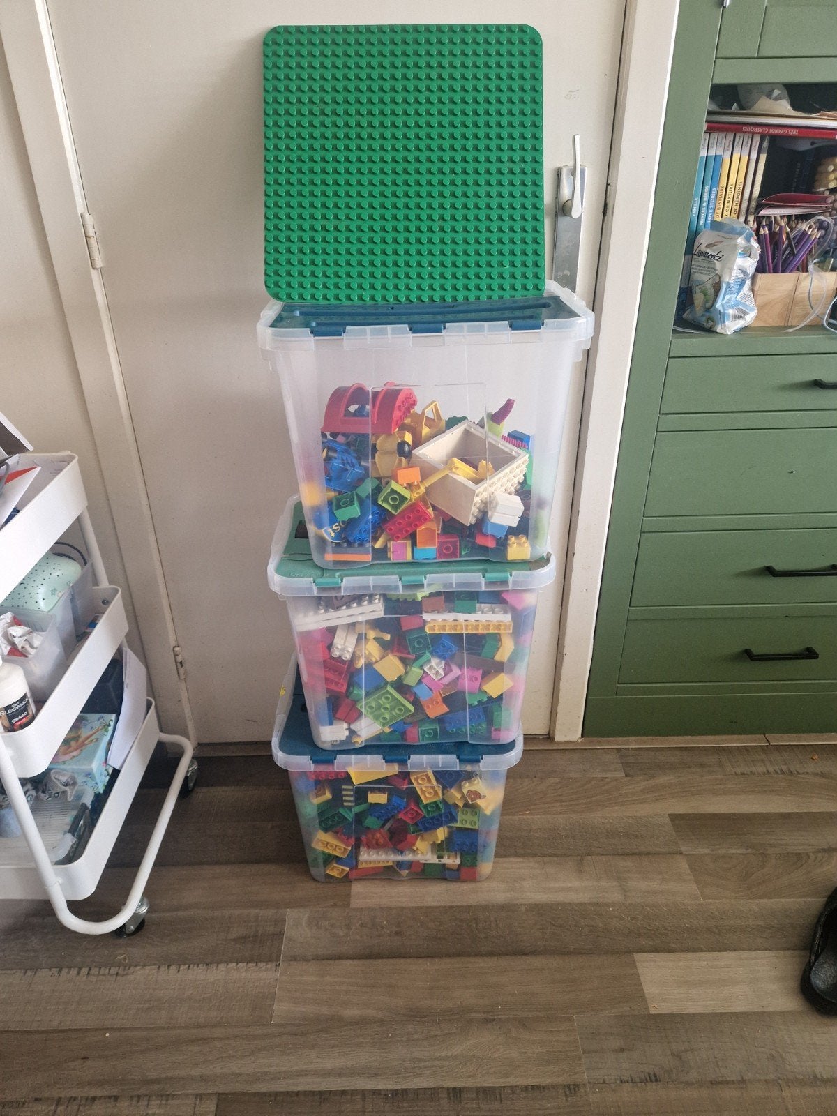 Grote partij Duplo blokken en onderdelen in 3 opbergboxen, Kinderen en Baby's, Speelgoed | Duplo en Lego, Ophalen, Gebruikt, Meerdere sets