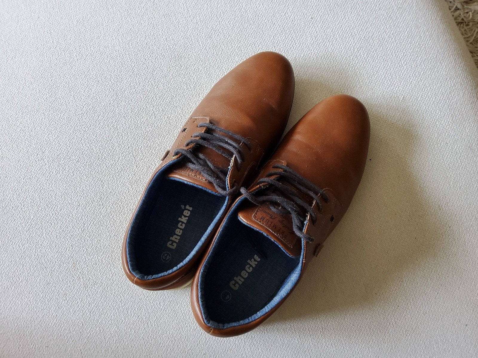 Bruine nette schoenen maat 42, Kleding | Heren, Ophalen, Bruin, Zo goed als nieuw, Checker