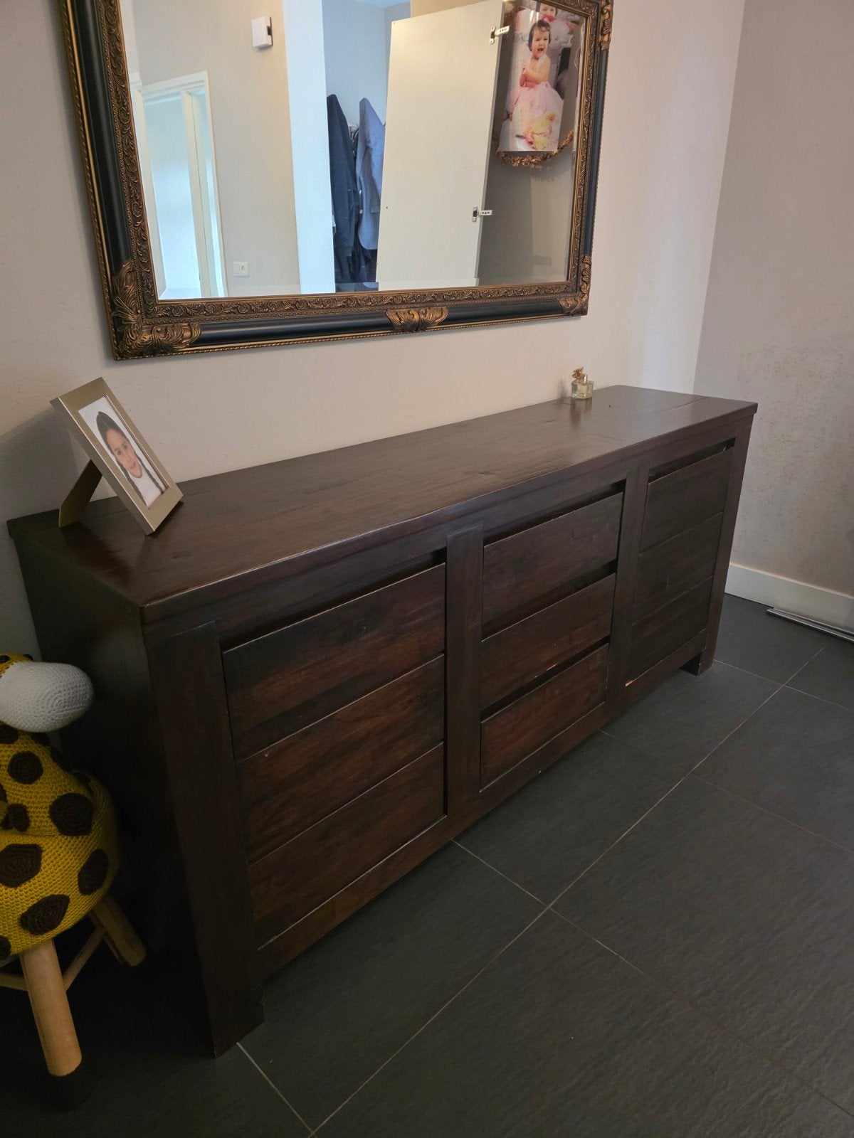 Dressoir Teakhout, 150 tot 200 cm, Teakhout, Ophalen of Verzenden, Zo goed als nieuw