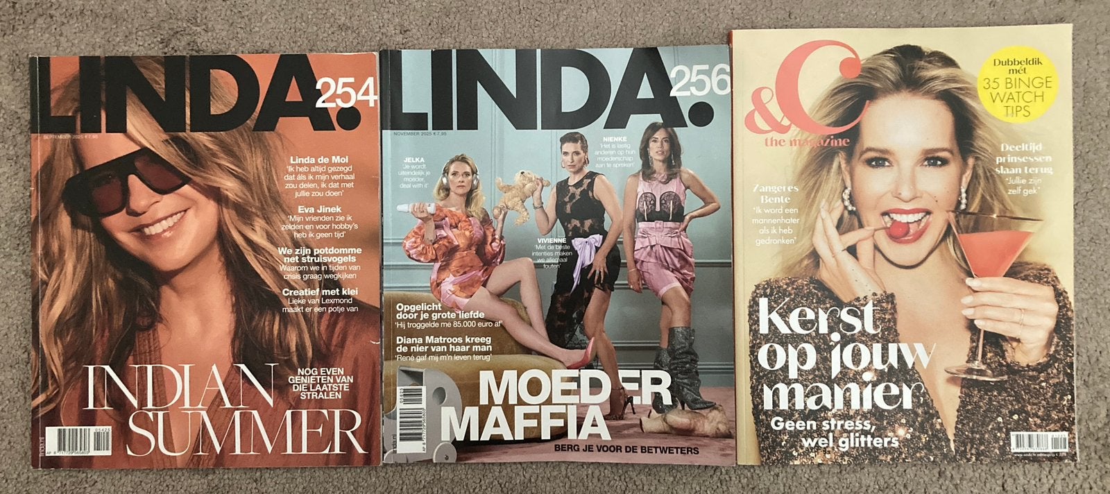 3 tijdschriften damesbladen, Ophalen of Verzenden, Gelezen, Damesbladen