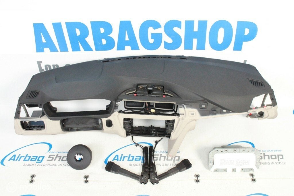 Airbag set - Dashboard M zwart beige BMW 3 F30 F31, Auto-onderdelen, Gebruikt, Ophalen of Verzenden