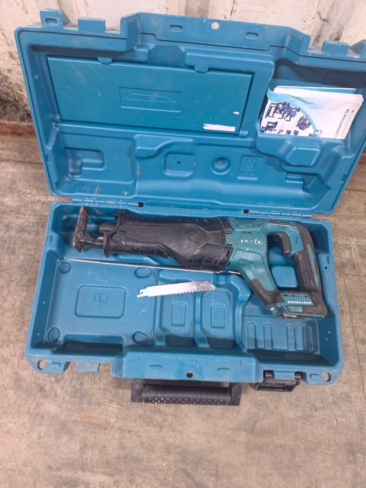 Makita DJR187 accu reciprozaag 18v body, Ophalen of Verzenden, Gebruikt, Reciprozaag