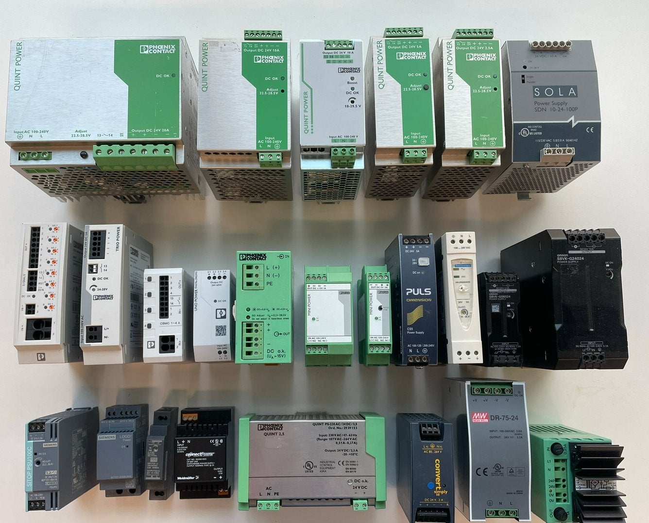 Diverse voedingen 24 V DC power supply oa Phoenix Contact, Ophalen of Verzenden, Zo goed als nieuw