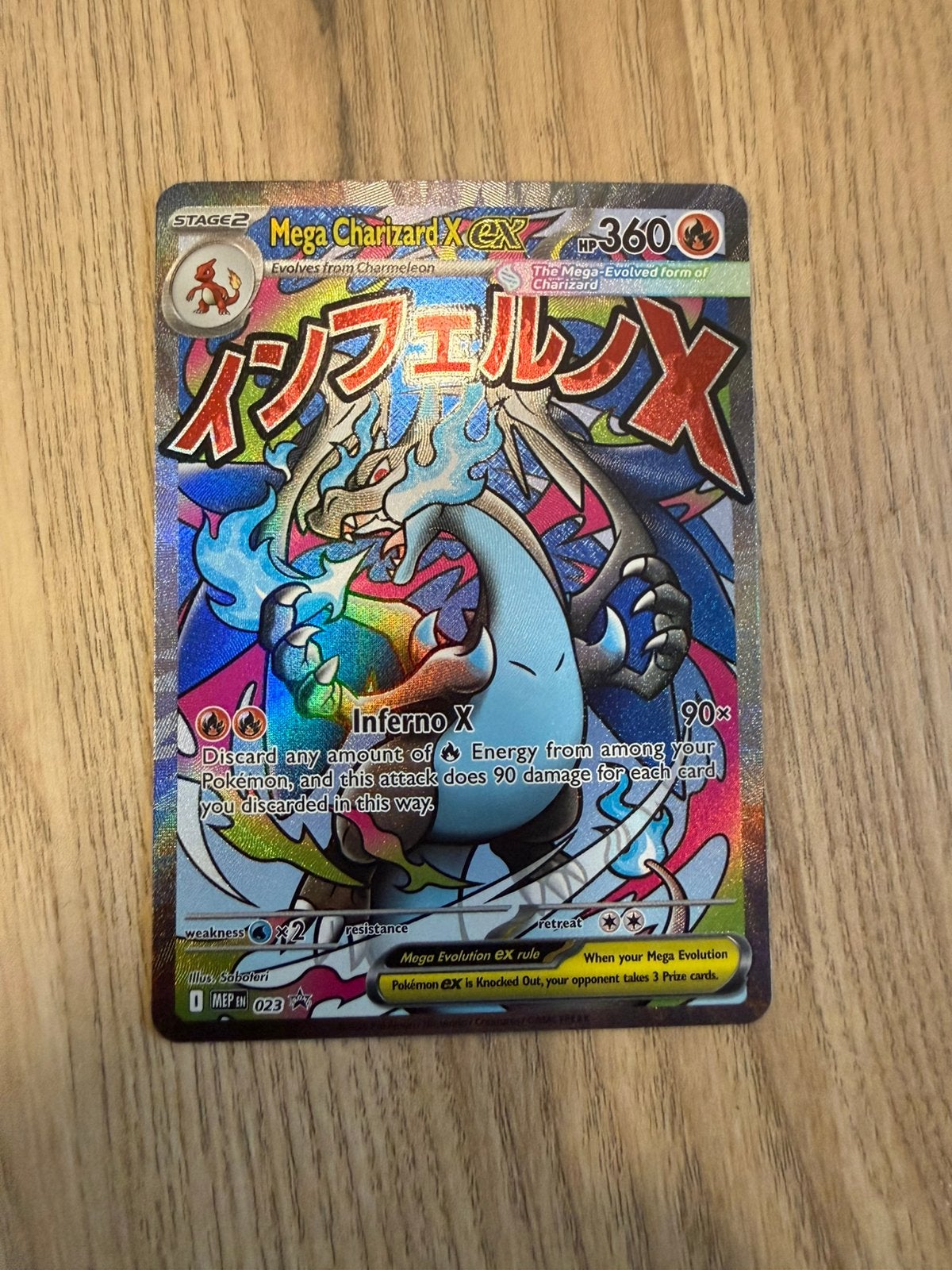 Mega Charizard X ex 023 – Pokémon Mega Evolution – Holo, Ophalen, Zo goed als nieuw